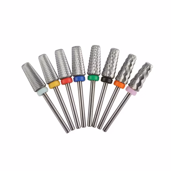 Dust Proof Taper Barrel Tungsten Carbide Nail Drill Bit