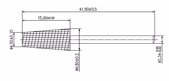 방진 테이퍼 배럴 텅스텐 카바이드 네일 드릴 비트