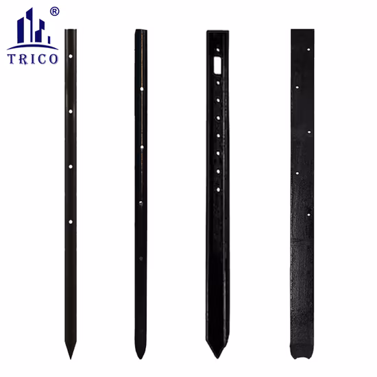 콘크리트는 구멍을 가진 강철 둥근 못 말뚝 /Square/Flat 강철 못 말뚝을 형성합니다