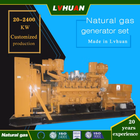 33/45 엔진 구동 발전기 세트 및 디젤, Hfo, 천연 가스, 타이어 오일, 이중 연료, 예비 부품 포함