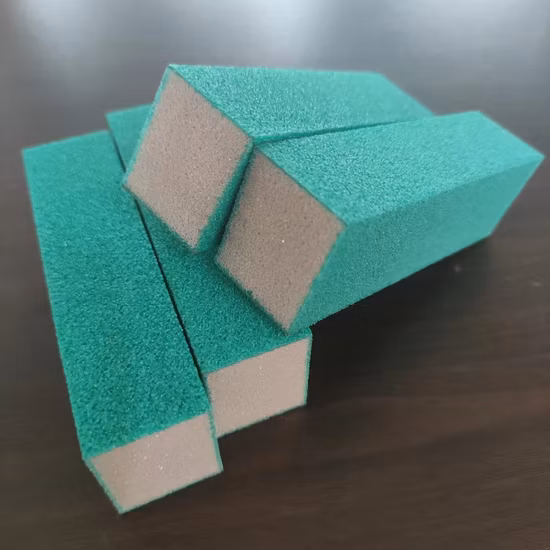 Beautichen Professional Custom 로고 더블 사이드 샌딩 블록 모든 UV 젤 매니큐어 용 미니 네일 버퍼 하프 문 스폰지 네일 파일